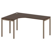 Metal System Quattro 4x4 40БП.СА-4 Л (Венге цаво/Мокко) Стол криволинейный левый на П-образном м/к
