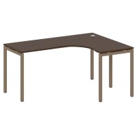 Metal System Quattro 4x4 40БП.СА-4 Пр (Венге цаво/Мокко) Стол криволинейный правый на П-образном м/к