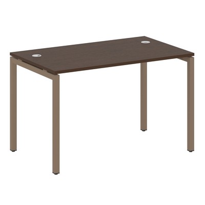 Metal System Quattro 4x4 40БП.СП-2 (Венге цаво/Мокко) Стол письменный на П-образном м/к