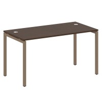 Metal System Quattro 4x4 40БП.СП-3 (Венге цаво/Мокко) Стол письменный на П-образном м/к