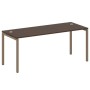 Metal System Quattro 4x4 40БП.СП-5 (Венге цаво/Мокко) Стол письменный на П-образном м/к