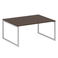 Metal System Quattro 4x4 40БО.ПРГ-1.4 (Венге цаво/Серый) Переговорный стол, 1 столешница на О-образном м/к