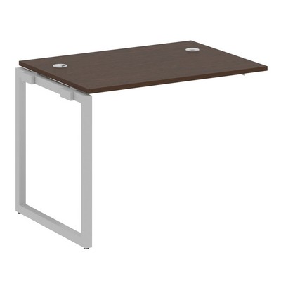 Metal System Quattro 4x4 40БО.ПРС-СП-1.1 (Венге цаво/Серый) Проходной наборный элемент рабочей станции на О-образном м/к