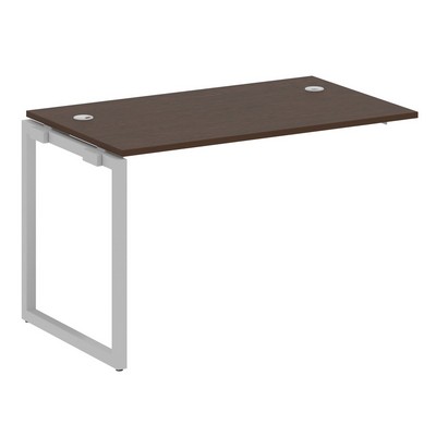 Metal System Quattro 4x4 40БО.ПРС-СП-1.2 (Венге цаво/Серый) Проходной наборный элемент рабочей станции на О-образном м/к