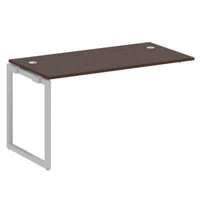 Metal System Quattro 4x4 40БО.ПРС-СП-1.3 (Венге цаво/Серый) Проходной наборный элемент рабочей станции на О-образном м/к