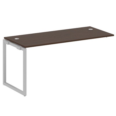 Metal System Quattro 4x4 40БО.ПРС-СП-1.4 (Венге цаво/Серый) Проходной наборный элемент рабочей станции на О-образном м/к