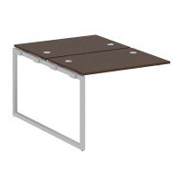 Metal System Quattro 4x4 40БО.ПРС-СП-2.1 (Венге цаво/Серый) Проходной наборный элемент рабочей станции на О-образном м/к