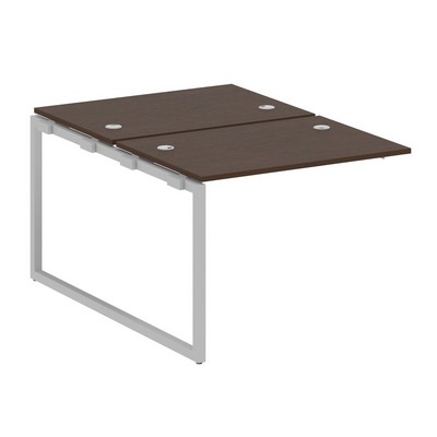 Metal System Quattro 4x4 40БО.ПРС-СП-2.1 (Венге цаво/Серый) Проходной наборный элемент рабочей станции на О-образном м/к