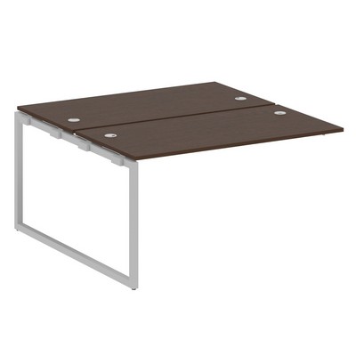 Metal System Quattro 4x4 40БО.ПРС-СП-2.3 (Венге цаво/Серый) Проходной наборный элемент рабочей станции на О-образном м/к