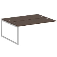 Metal System Quattro 4x4 40БО.ПРС-СП-2.5 (Венге цаво/Серый) Проходной наборный элемент рабочей станции на О-образном м/к