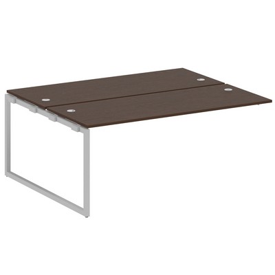 Metal System Quattro 4x4 40БО.ПРС-СП-2.5 (Венге цаво/Серый) Проходной наборный элемент рабочей станции на О-образном м/к