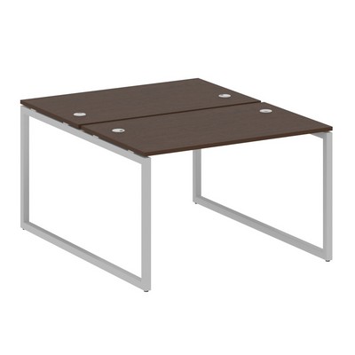 Metal System Quattro 4x4 40БО.РАС-СП-2.2 (Венге цаво/Серый) Рабочая станция на О-образном м/к