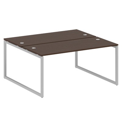 Metal System Quattro 4x4 40БО.РАС-СП-2.4 (Венге цаво/Серый) Рабочая станция на О-образном м/к