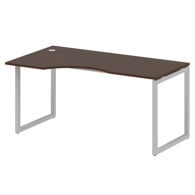 Metal System Quattro 4x4 40БО.СА-1 Л (Венге цаво/Серый) Стол криволинейный левый на О-образном м/к