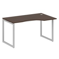 Metal System Quattro 4x4 40БО.СА-2 Пр (Венге цаво/Серый) Стол криволинейный правый на О-образном м/к