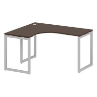 Metal System Quattro 4x4 40БО.СА-3 Л (Венге цаво/Серый) Стол криволинейный левый на О-образном м/к