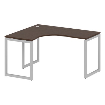 Metal System Quattro 4x4 40БО.СА-3 Л (Венге цаво/Серый) Стол криволинейный левый на О-образном м/к