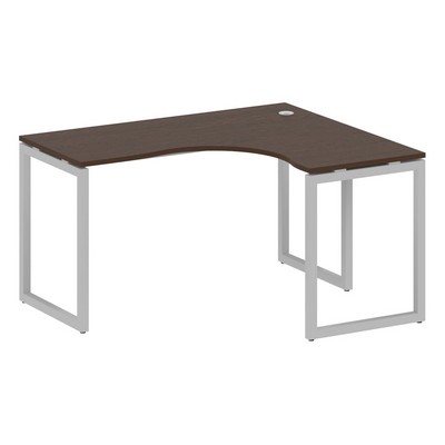 Metal System Quattro 4x4 40БО.СА-3 Пр (Венге цаво/Серый) Стол криволинейный правый на О-образном м/к