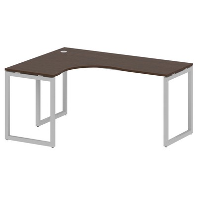 Metal System Quattro 4x4 40БО.СА-4 Л (Венге цаво/Серый) Стол криволинейный левый на О-образном м/к