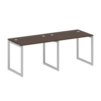 Metal System Quattro 4x4 40БО.СМ-2.1 (Венге цаво/Серый) Рабочая станция на 2 раб.места на О-образном м/к