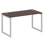 Metal System Quattro 4x4 40БО.СП-3 (Венге цаво/Серый) Стол письменный на О-образном м/к