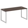 Metal System Quattro 4x4 40БО.СП-4 (Венге цаво/Серый) Стол письменный на О-образном м/к