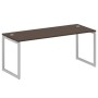Metal System Quattro 4x4 40БО.СП-5 (Венге цаво/Серый) Стол письменный на О-образном м/к