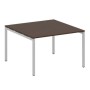Metal System Quattro 4x4 40БП.ПРГ-1.2 (Венге цаво/Серый) Переговорный стол, 1 столешница на П-образном м/к