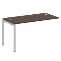 Metal System Quattro 4x4 40БП.ПРС-СП-1.3 (Венге цаво/Серый) Проходной наборный элемент рабочей станции на П-образном м/к