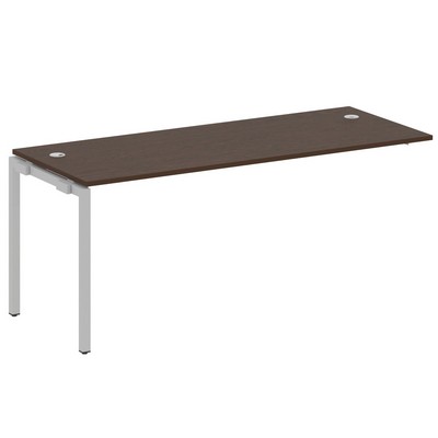 Metal System Quattro 4x4 40БП.ПРС-СП-1.5 (Венге цаво/Серый) Проходной наборный элемент рабочей станции на П-образном м/к