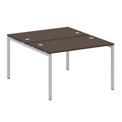 Metal System Quattro 4x4 40БП.РАС-СП-2.2 (Венге цаво/Серый) Рабочая станция на П-образном м/к