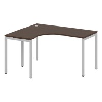 Metal System Quattro 4x4 40БП.СА-3 Л (Венге цаво/Серый) Стол криволинейный левый на П-образном м/к