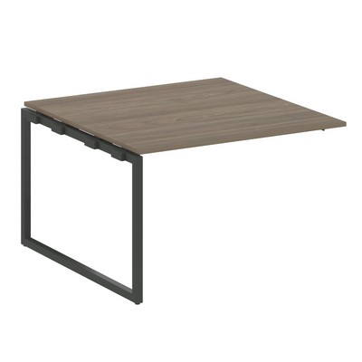 Metal System Quattro 4x4 40БО.ППРГ-2 (Вяз благородный/Антрацит) Проходной наборный элемент переговорного стола на О-образном м/к