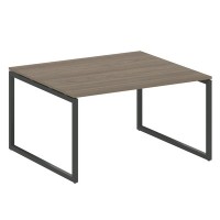 Metal System Quattro 4x4 40БО.ПРГ-1.3 (Вяз благородный/Антрацит) Переговорный стол, 1 столешница на О-образном м/к