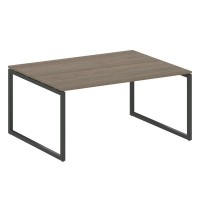 Metal System Quattro 4x4 40БО.ПРГ-1.4 (Вяз благородный/Антрацит) Переговорный стол, 1 столешница на О-образном м/к