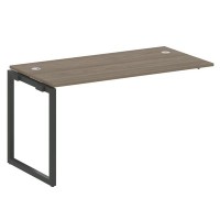 Metal System Quattro 4x4 40БО.ПРС-СП-1.3 (Вяз благородный/Антрацит) Проходной наборный элемент рабочей станции на О-образном м/к