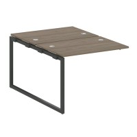 Metal System Quattro 4x4 40БО.ПРС-СП-2.1 (Вяз благородный/Антрацит) Проходной наборный элемент рабочей станции на О-образном м/к