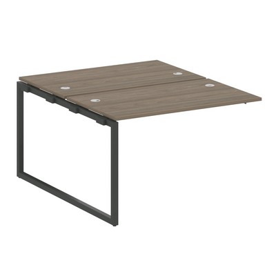 Metal System Quattro 4x4 40БО.ПРС-СП-2.2 (Вяз благородный/Антрацит) Проходной наборный элемент рабочей станции на О-образном м/к