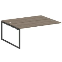 Metal System Quattro 4x4 40БО.ПРС-СП-2.5 (Вяз благородный/Антрацит) Проходной наборный элемент рабочей станции на О-образном м/к