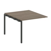 Metal System Quattro 4x4 40БП.ППРГ-1 (Вяз благородный/Черный) Проходной наборный элемент переговорного стола на П-образном м/к