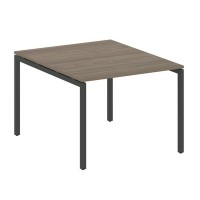 Metal System Quattro 4x4 40БП.ПРГ-1.1 (Вяз благородный/Черный) Переговорный стол, 1 столешница на П-образном м/к