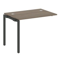 Metal System Quattro 4x4 40БП.ПРС-СП-1.1 (Вяз благородный/Антрацит) Проходной наборный элемент рабочей станции на П-образном м/к