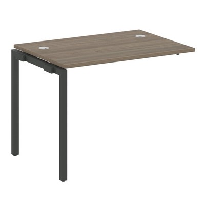 Metal System Quattro 4x4 40БП.ПРС-СП-1.1 (Вяз благородный/Антрацит) Проходной наборный элемент рабочей станции на П-образном м/к