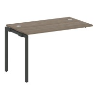 Metal System Quattro 4x4 40БП.ПРС-СП-1.2 (Вяз благородный/Антрацит) Проходной наборный элемент рабочей станции на П-образном м/к