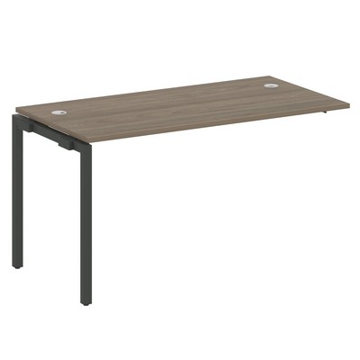 Metal System Quattro 4x4 40БП.ПРС-СП-1.3 (Вяз благородный/Антрацит) Проходной наборный элемент рабочей станции на П-образном м/к