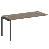 Metal System Quattro 4x4 40БП.ПРС-СП-1.4 (Вяз благородный/Антрацит) Проходной наборный элемент рабочей станции на П-образном м/к