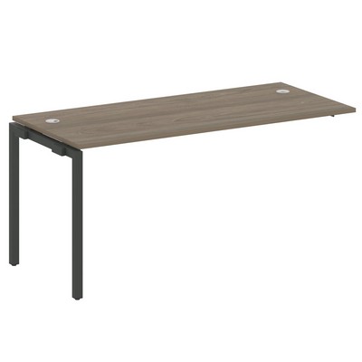 Metal System Quattro 4x4 40БП.ПРС-СП-1.4 (Вяз благородный/Антрацит) Проходной наборный элемент рабочей станции на П-образном м/к