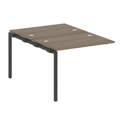 Metal System Quattro 4x4 40БП.ПРС-СП-2.1 (Вяз благородный/Антрацит) Проходной наборный элемент рабочей станции на П-образном м/к