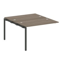 Metal System Quattro 4x4 40БП.ПРС-СП-2.2 (Вяз благородный/Антрацит) Проходной наборный элемент рабочей станции на П-образном м/к