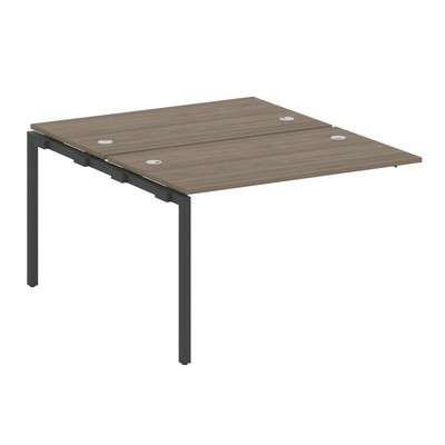 Metal System Quattro 4x4 40БП.ПРС-СП-2.2 (Вяз благородный/Антрацит) Проходной наборный элемент рабочей станции на П-образном м/к